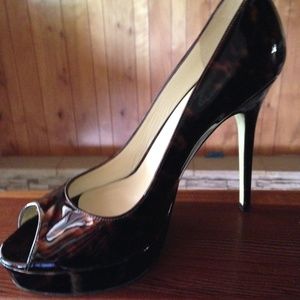 Jimmy Choo Patent Leather Tortoise Print Pump